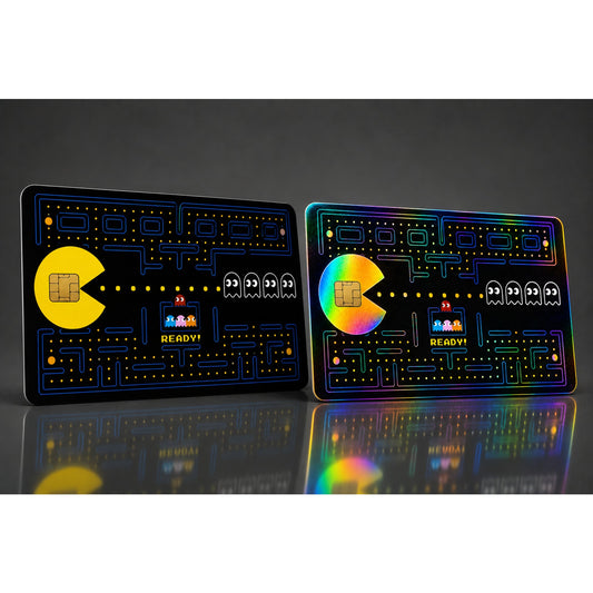 Pac-Man Retro Game Arcade Design Debit / Credit Card Skin Sticker Decal