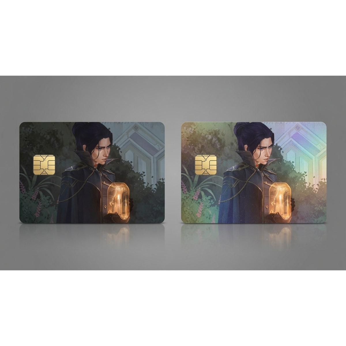 Caitlyn Holding Lantern League of Legends Debit Card Credit Card Skin
