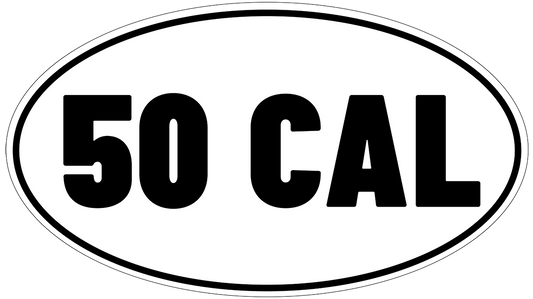 50 Ammo vinyl decal for car, truck, window or laptop military .50 caliber self defense - DECALS OF AMERICA
