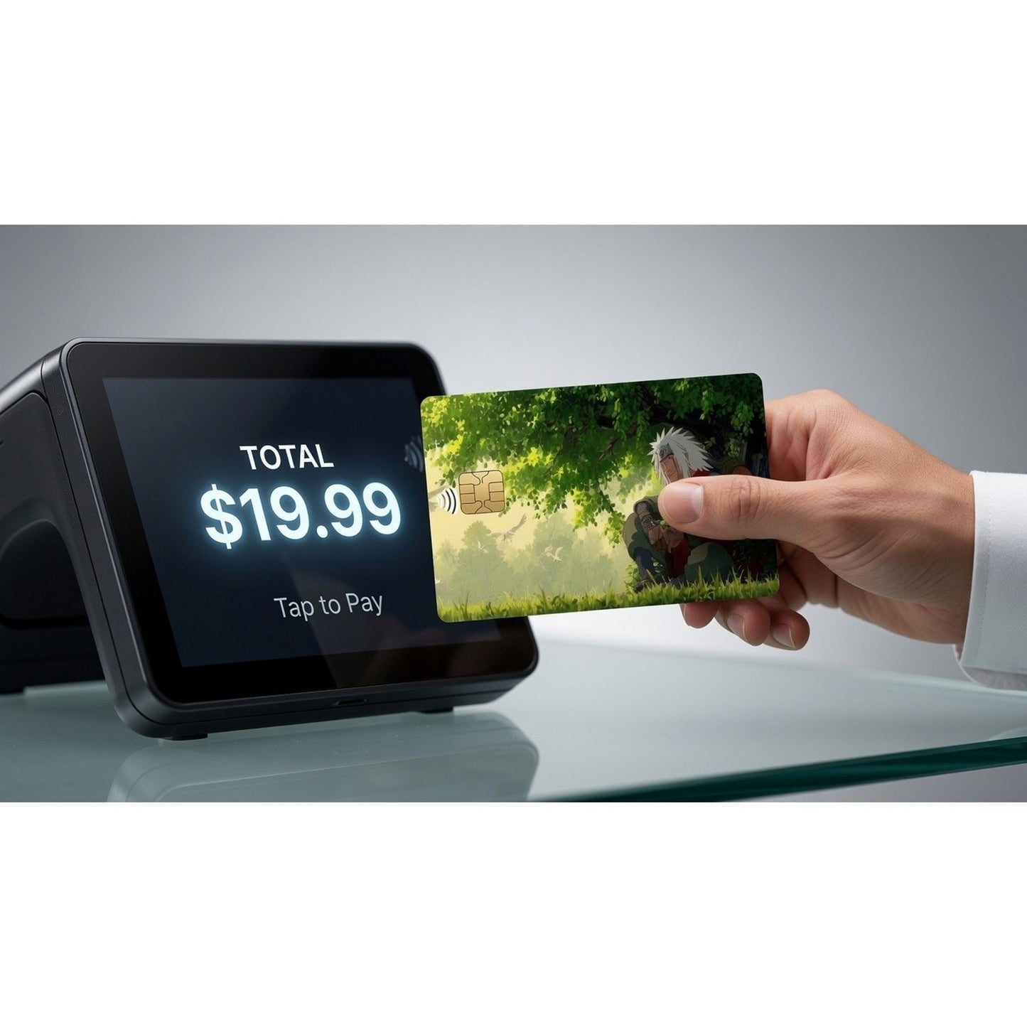 Jiraiya Crouched Under Tree Naruto Debit Card Credit Card Skin