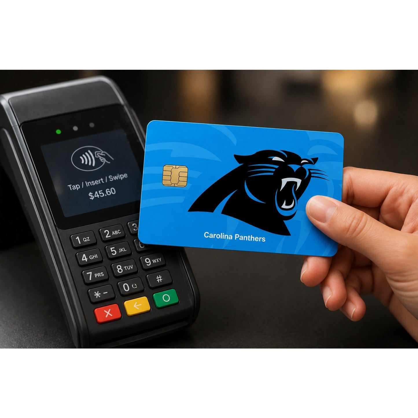 Carolina Panthers Credit Debit Card Skin Decal NFL Football Vinyl Sticker Sports