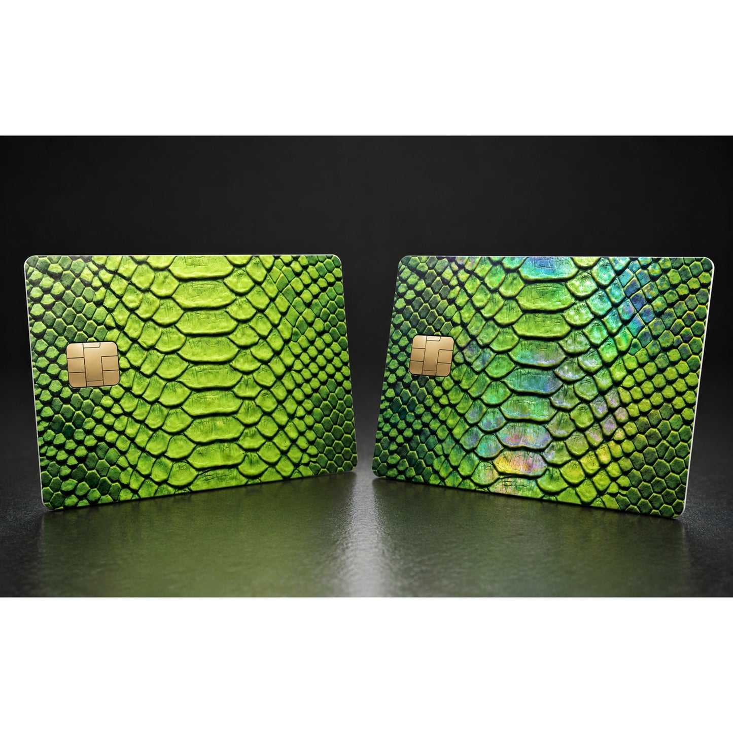 2D Green Python Skin Credit Card Skin Debit Card Vinyl Sticker Wrap