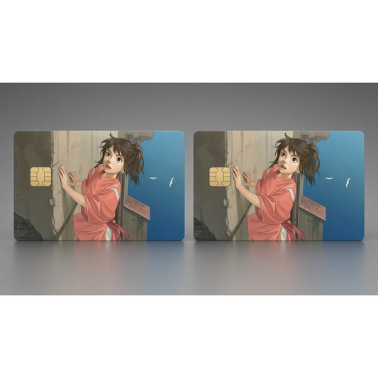 Chihiro Ogino's Treacherous Descent Ghibli Studio Debit Card Credit Card Skin