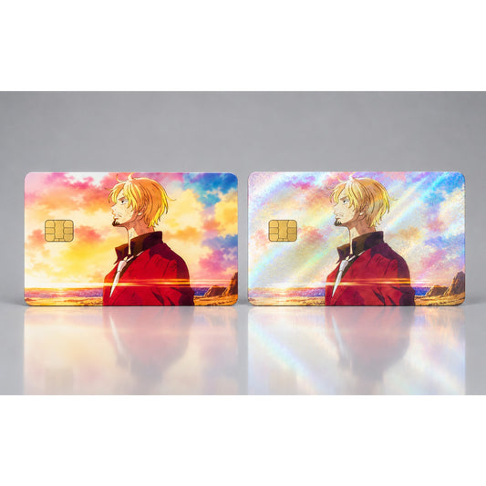 Sanji Sunset Profile One Piece Debit Card Credit Card Skin Vinyl Sticker
