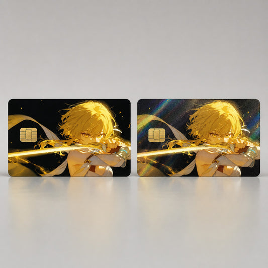 Lumine Golden Retribution Card Skin | Genshin Impact