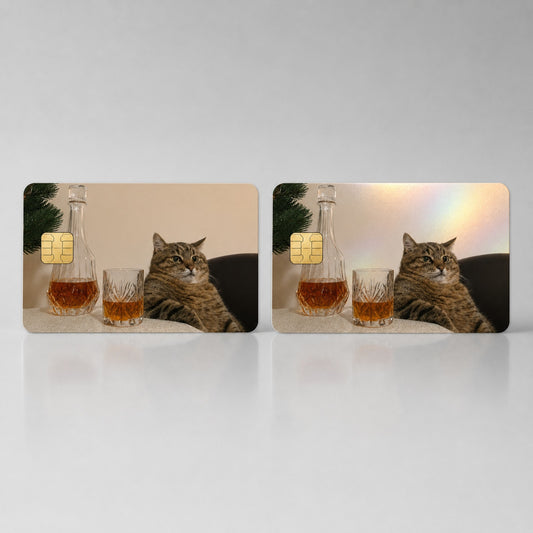 Long Day Tabby Cat Credit Card Skin | Funny Pet Wrap