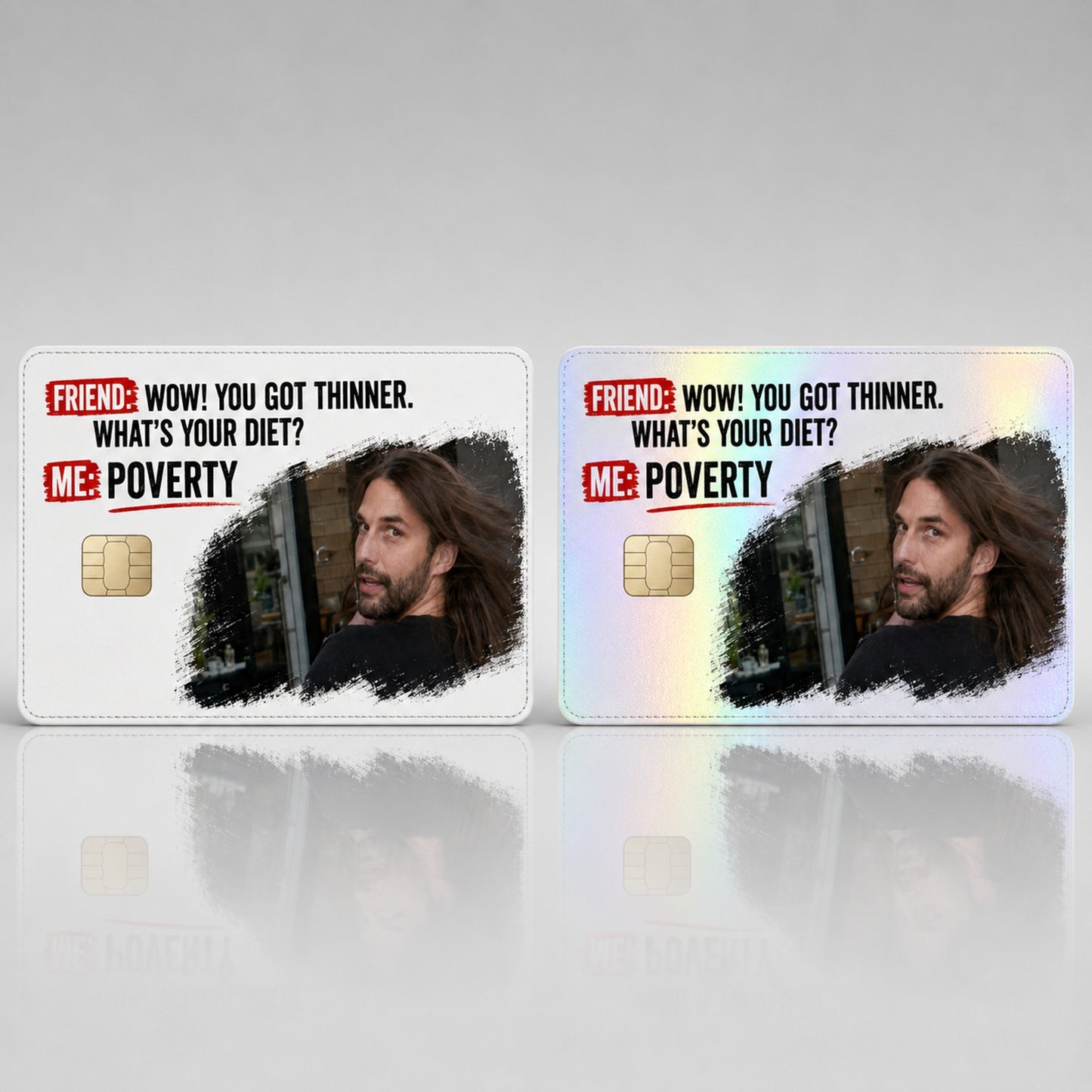 Funny Cost of Living Cleanse Poverty Diet Meme Debit Card Credit Card Skin