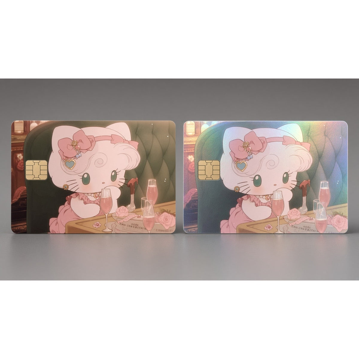 Pink Bow Kitty Gala Cute Kawaii Debit Card Credit Card Skin