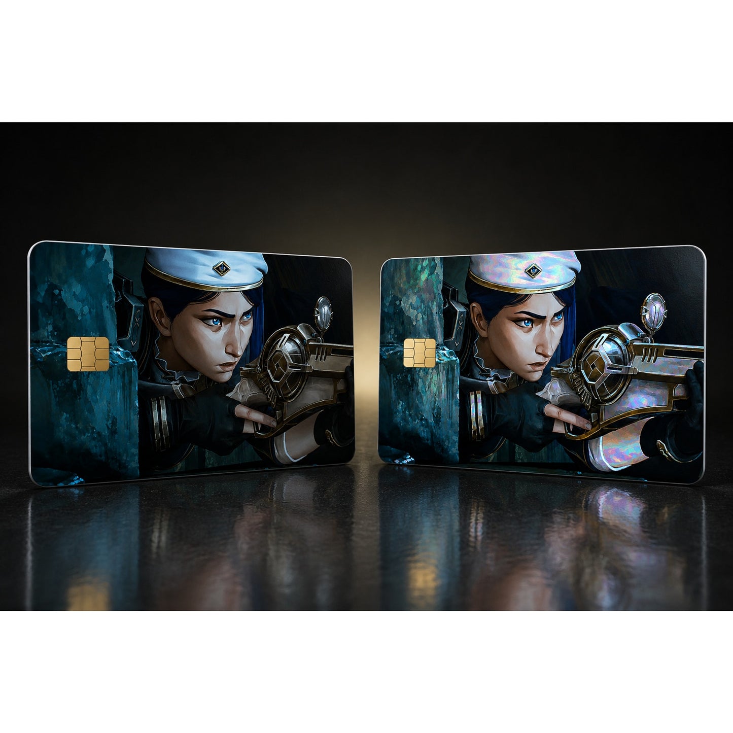 Caitlyn Hextech Rifle League of Legends Debit Card Credit Card Skin Sticker