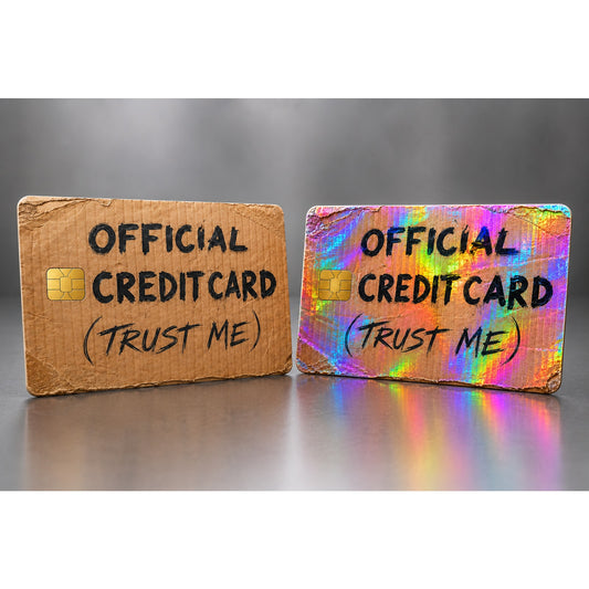 Trust Me Cardboard Credit & Debit Card Skin Sticker