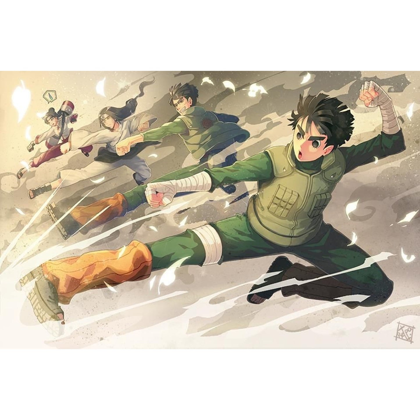 Naruto Team Rock Lee Neji Tenten Coordinated Attack Debit Card Credit Card Skin
