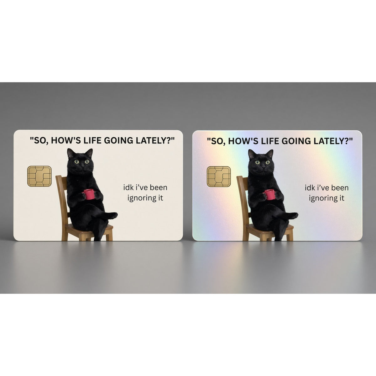 Paws-ing My Problems Cat Meme Debit Card Credit Card Skin