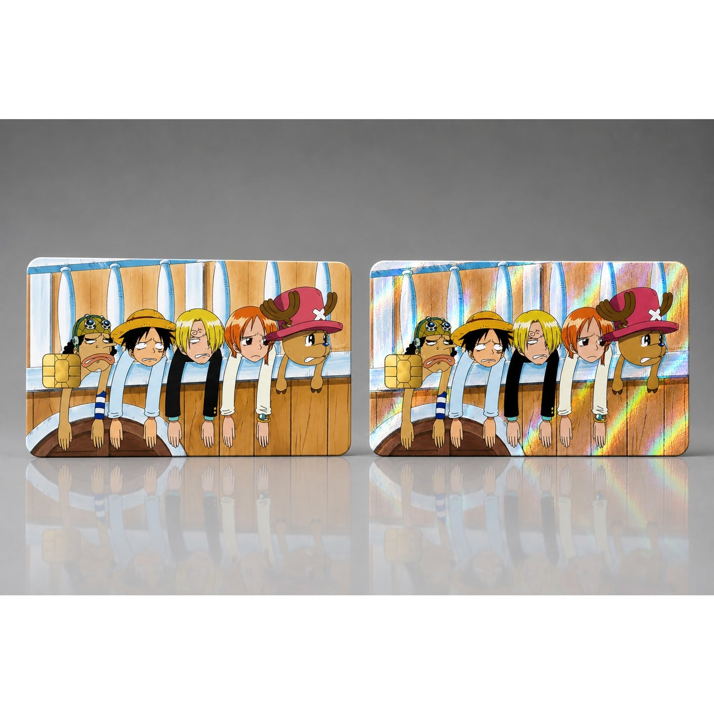 One Piece Funny Straw Hat Crew Hanging Debit Card Credit Card Skin