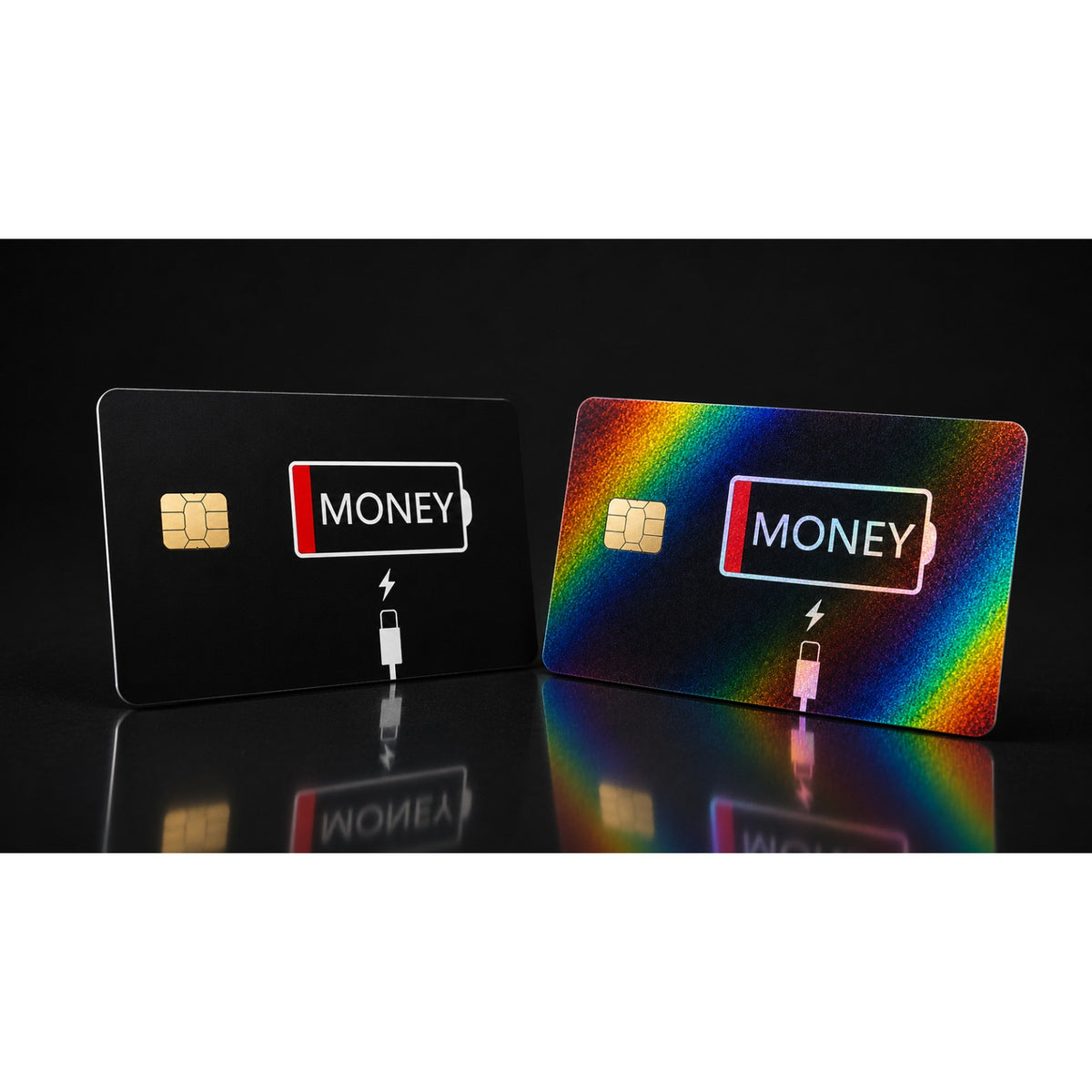Money Charging Low Funny Credit & Debit Card Skin Wrap