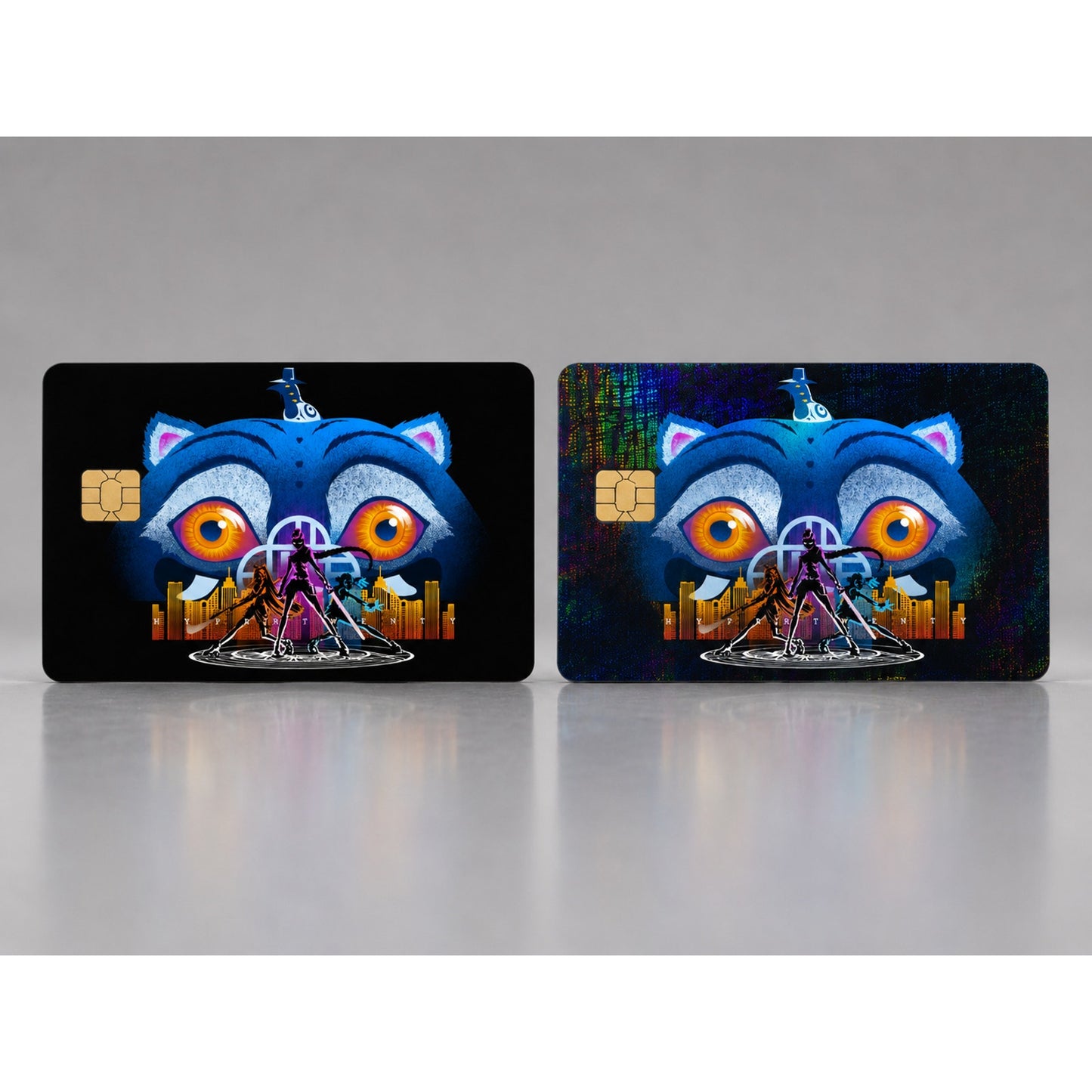 Minimalistic Huntrix Silhouette with Derpy & Sussie Debit Card Credit Card Skin