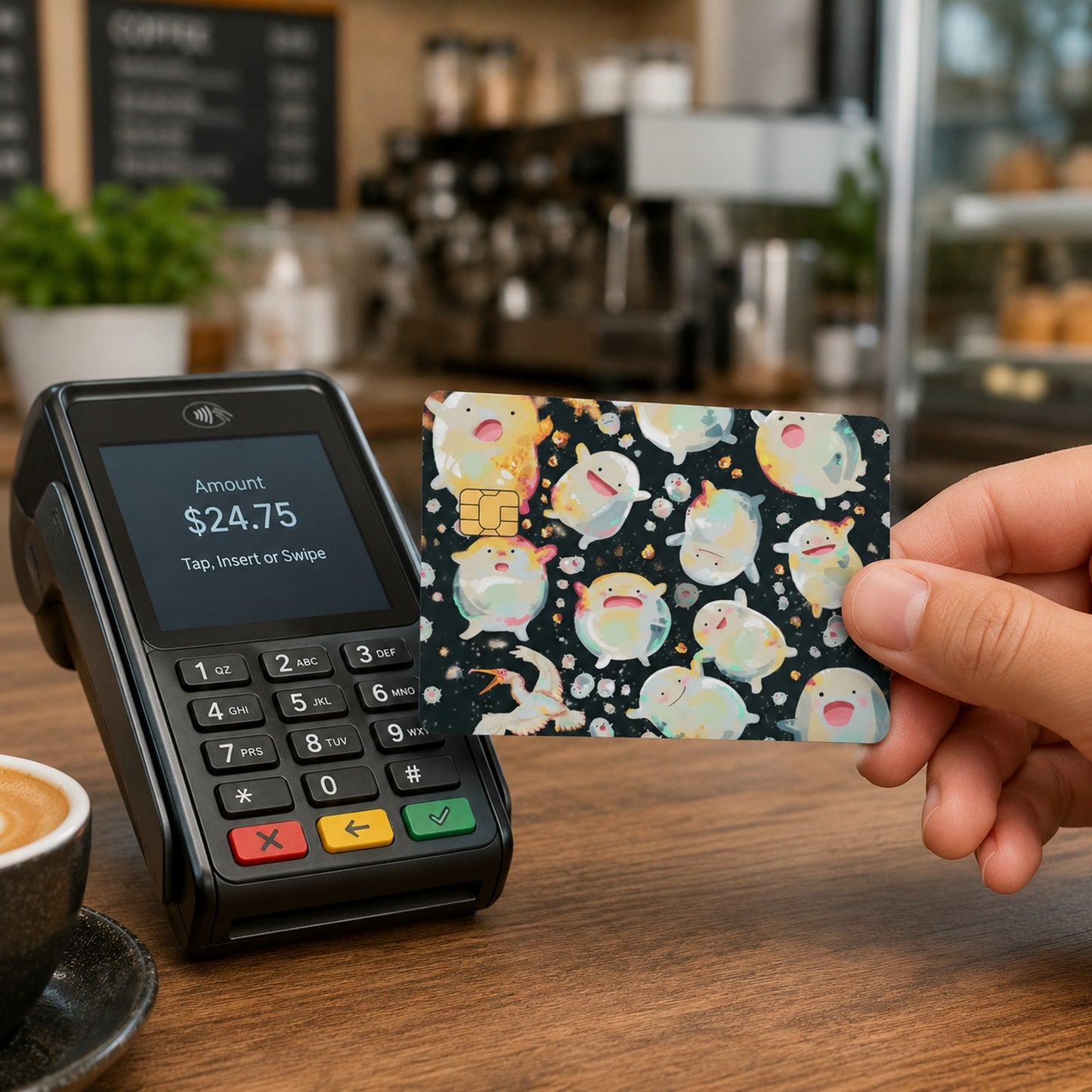 Warawara Cosmic Flight The Boy & The Heron Ghibli Debit Card Credit Card Skin