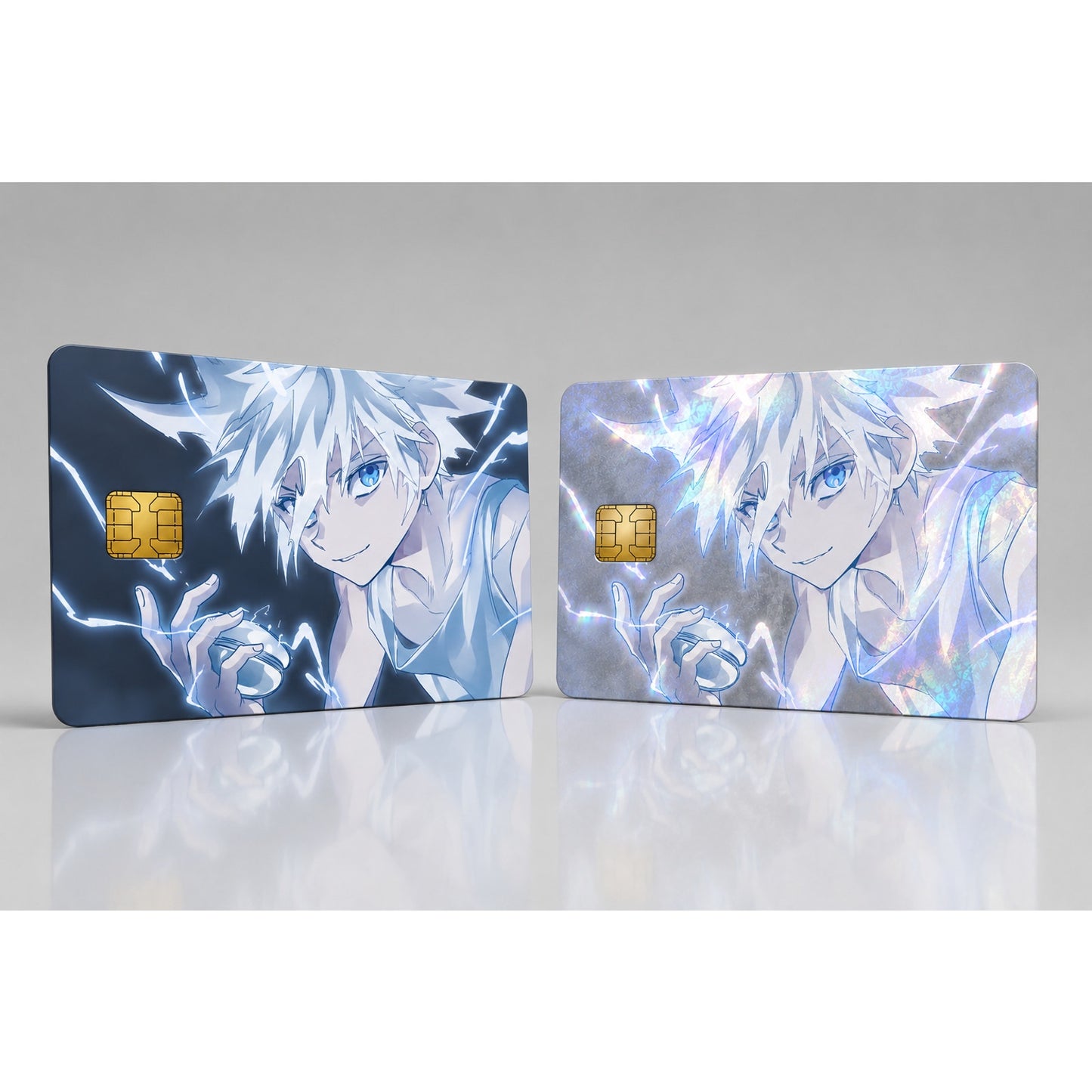 Channeling Electric Aura Killua HunterXHunter Debit Card Credit Card Skin