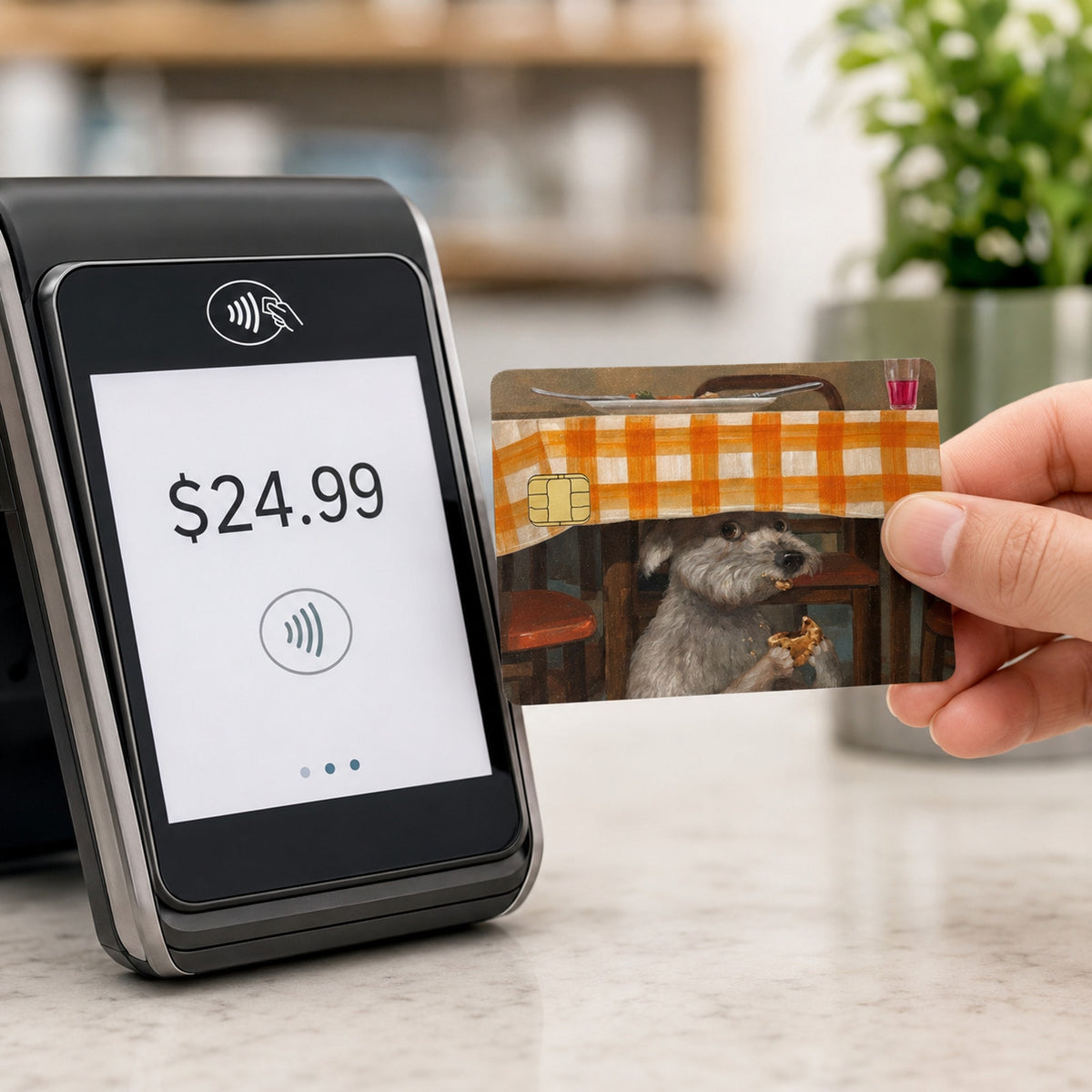 Under The Table Buffet Debit Card Credit Card Skin Vinyl Sticker