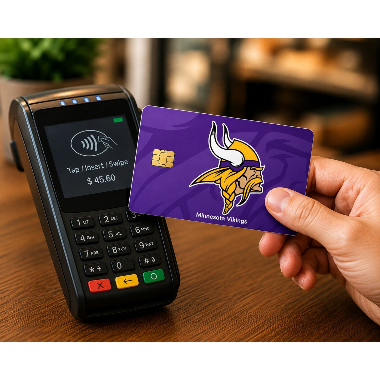 Minnesota Vikings Credit Debit Card Skin Decal NFL Football Vinyl Sticker Sports