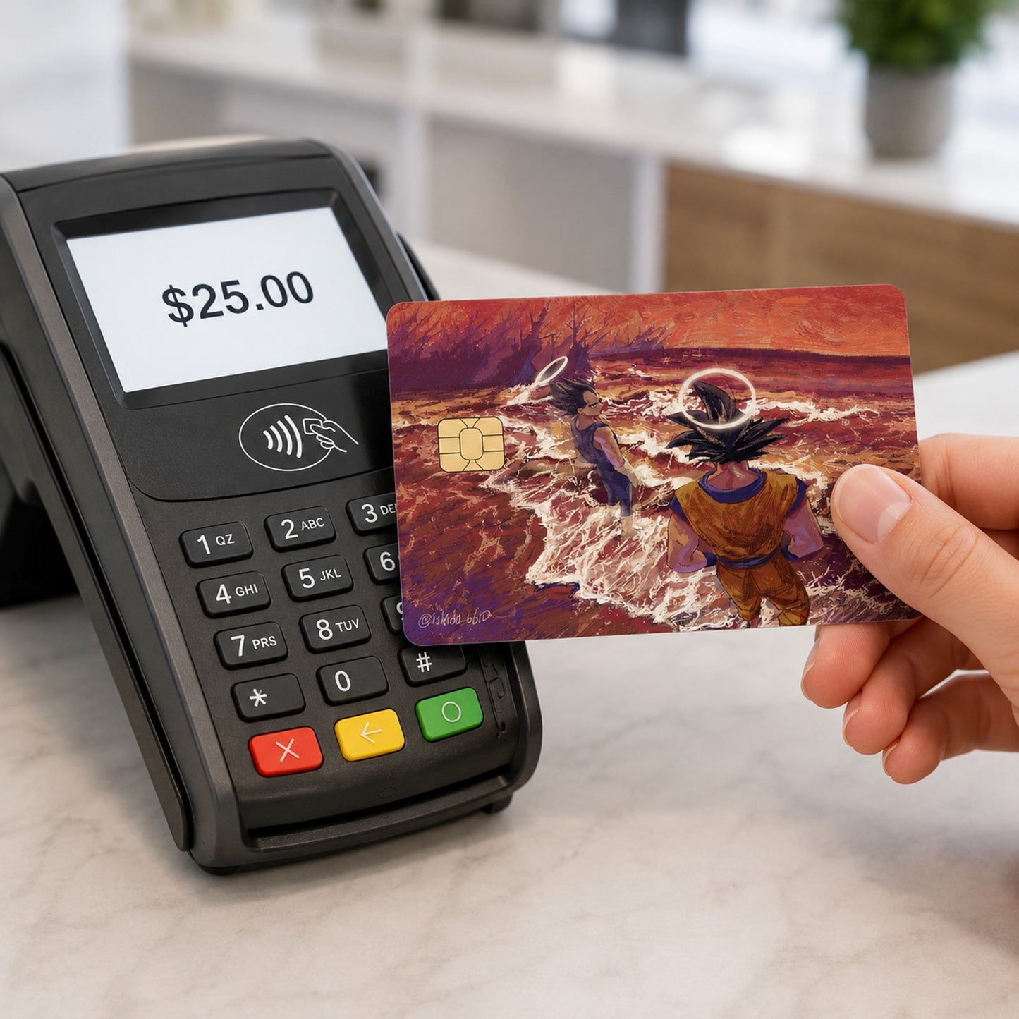 Goku & Vegeta Afterlife Rivals Dragon Ball Z Debit Card Credit Card Skin