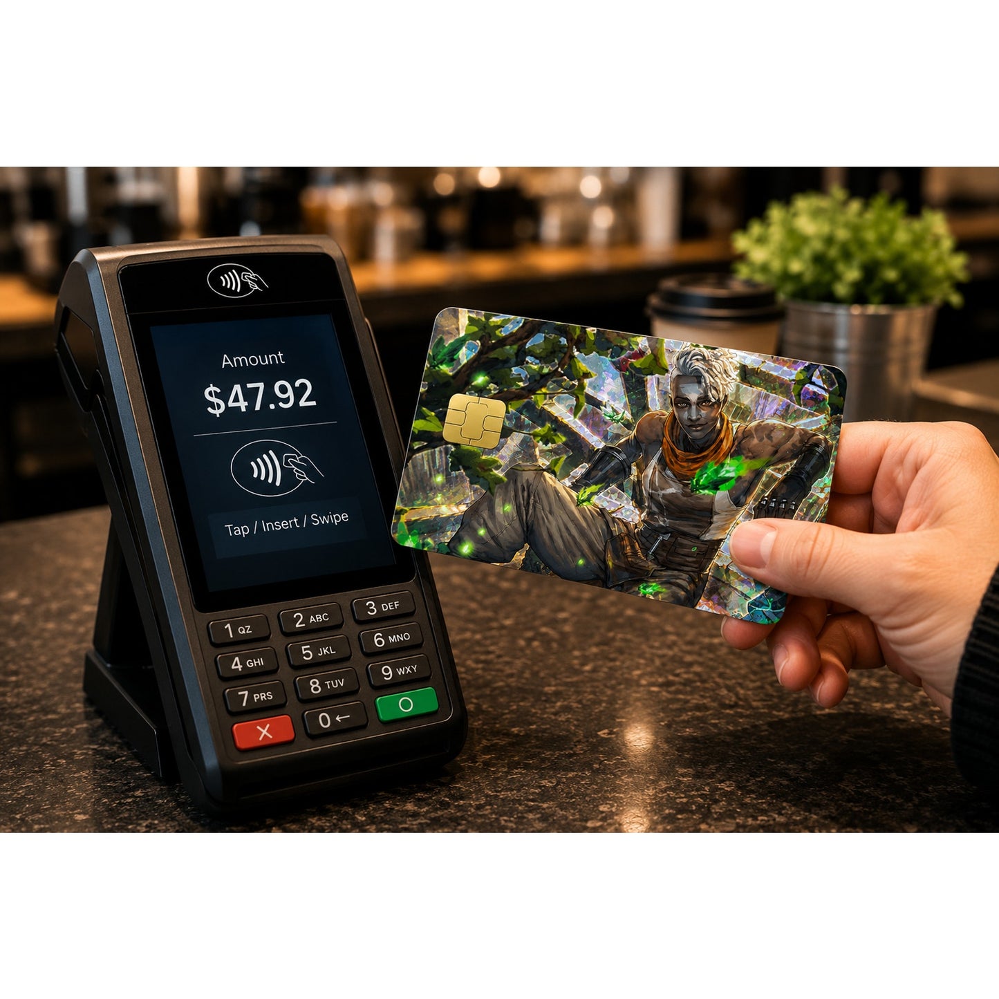 Time Traveler Arcane Ekko League of Legends Debit Card Credit Card Skin Sticker