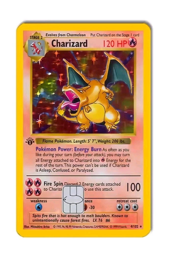 POKEMON Holographic Debit/Credit Card Skin Decal