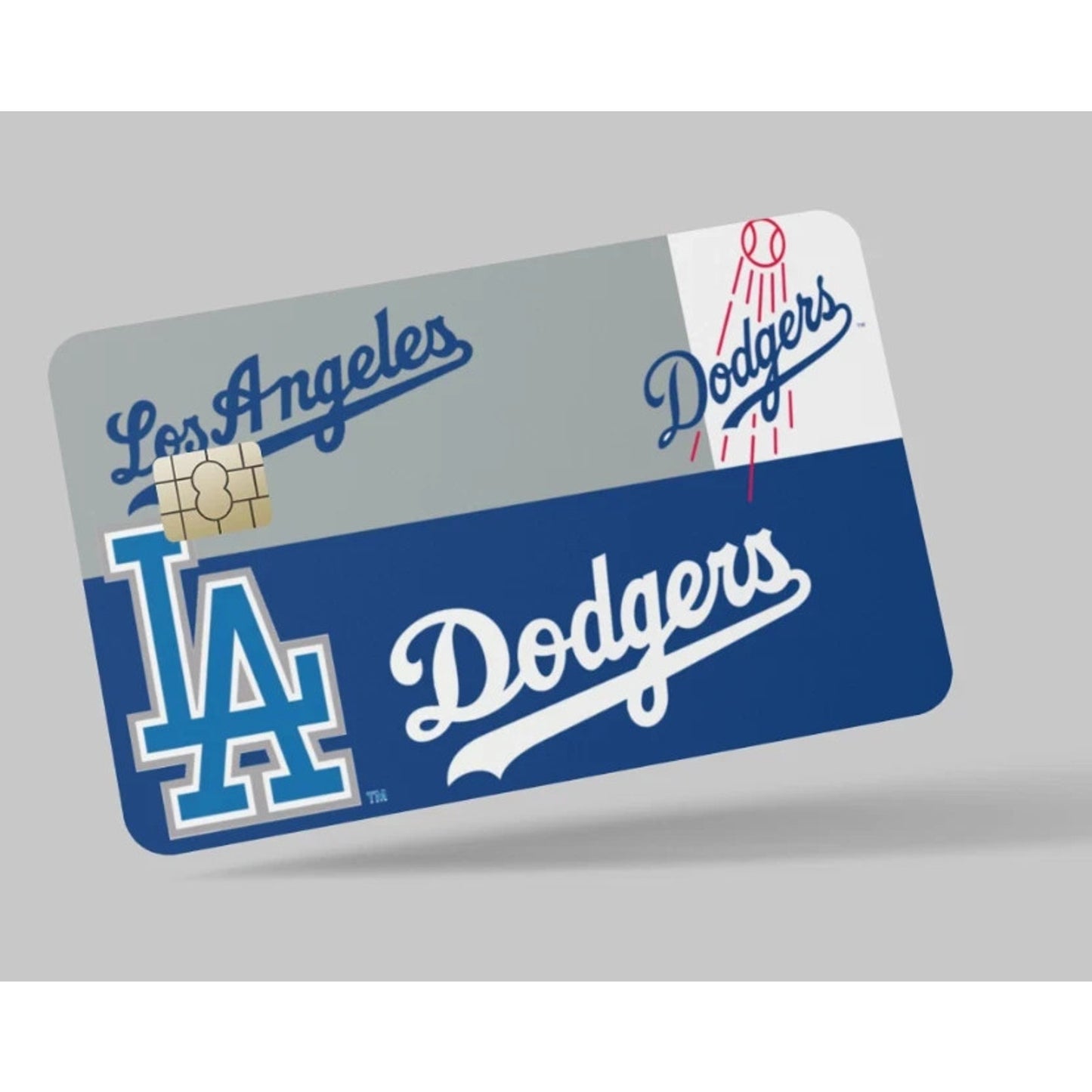 LA Dodgers green white blue Debit Credit Card Skin Cover