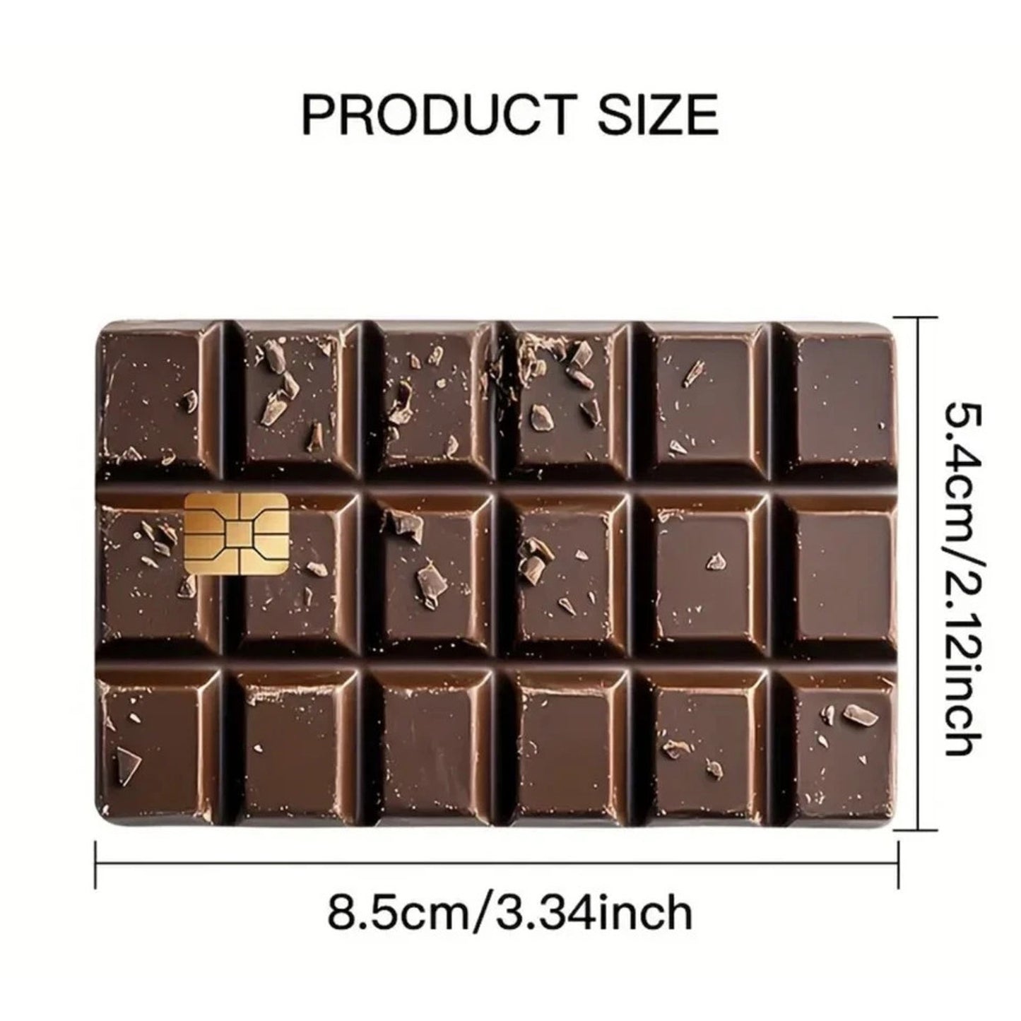 Chocolate | Credit Debit Bank Card Sticker Skin | Vinyl | Decal | fun Cover
