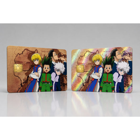 Hunter x Hunter Main Four Adventure Map Credit Card Skin