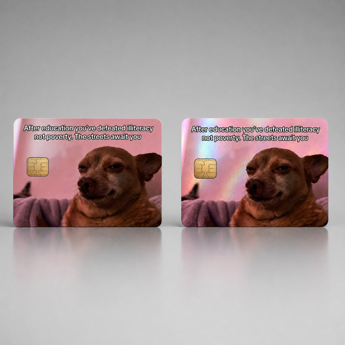 Degree of Debt Funny Money Meme Debit Card Credit Card Skin
