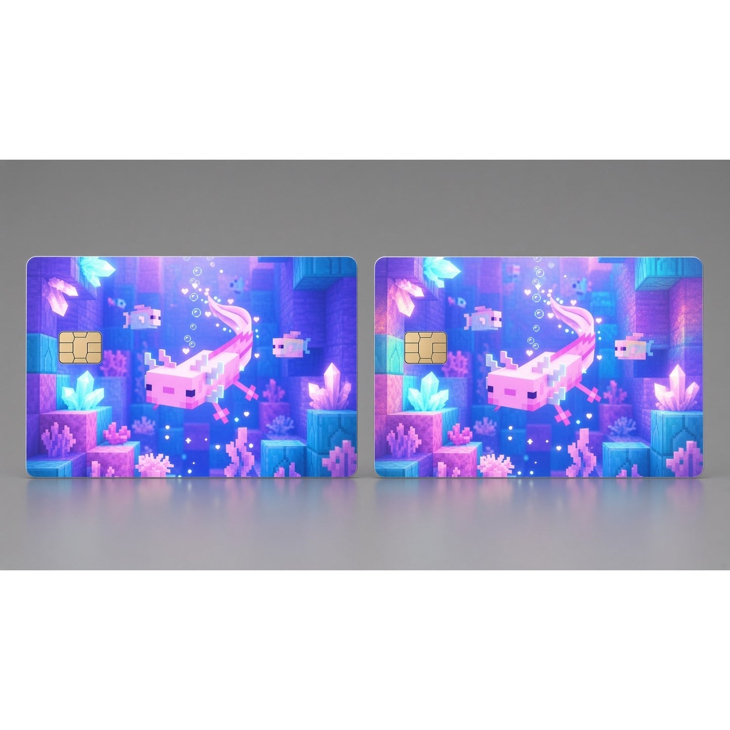 Axolotl of the Lush Caves Minecraft Debit Card Credit Card Skin