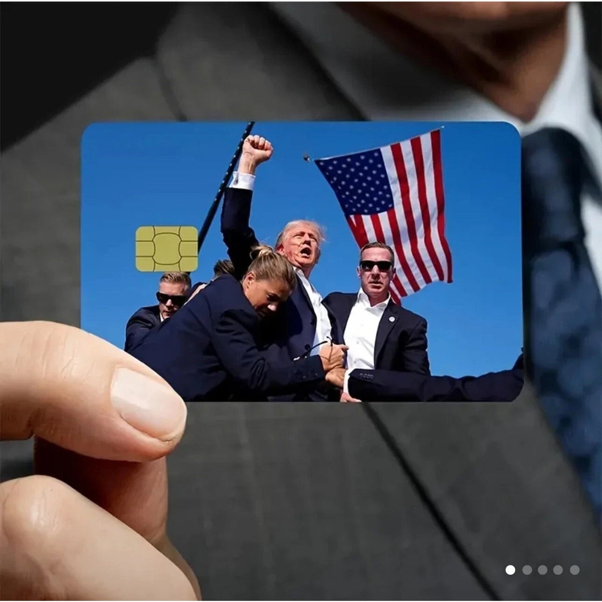 Donald Trump MAGA Fight Credit Card Skin Vinyl Wrap