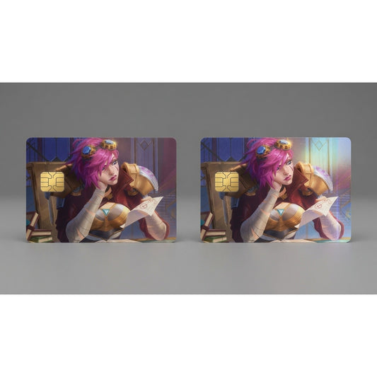 Vi A Brawler's Strategy League of Legends Debit Card Credit Card Skin