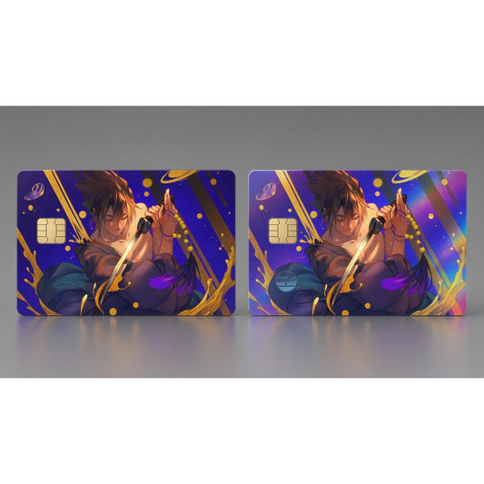 Sasuke's Golden Eclipse Naruto Debit Card Credit Card Skin Vinyl Sticker