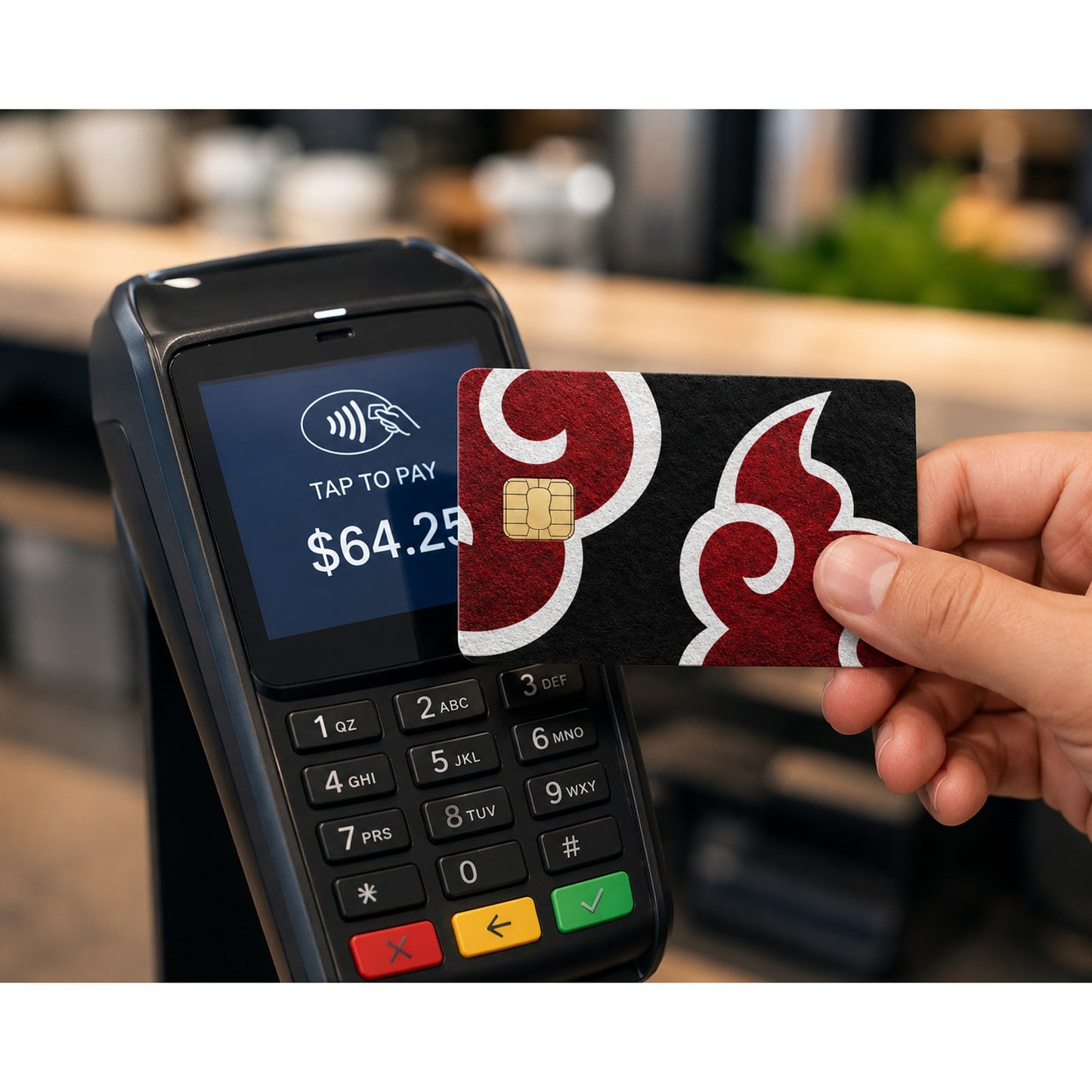Akatsuki Cloud Credit Card Skin Naruto Anime Debit Card Sticker