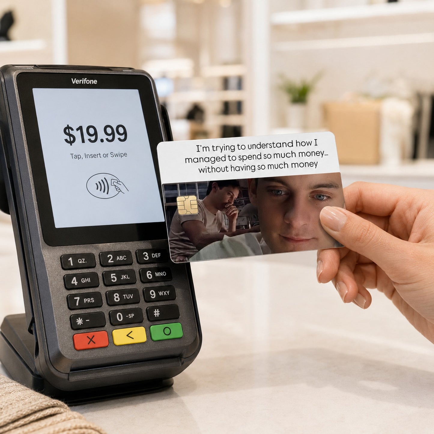 Empty-Wallet Equation Funny Broke Math Money Meme Debit Card Credit Card Skin
