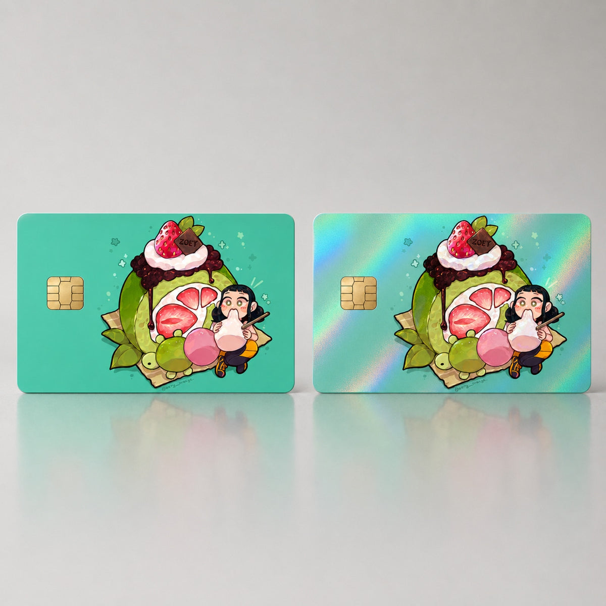 Zoey’s Ultimate Matcha Cake Feast Huntrix Debit Card Credit Card Skin