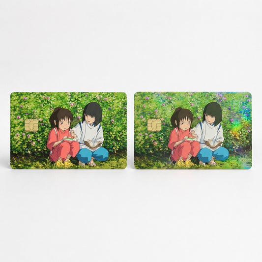 Spirited Away Chihiro and Haku Onigiri Credit Card Skin