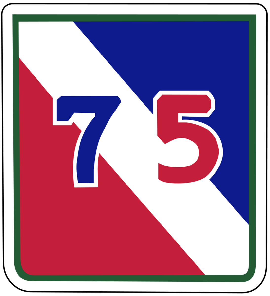 75th Infantry Division Patch Make Ready U.S. Army Military vinyl decal for car, truck, window or laptop - DECALS OF AMERICA