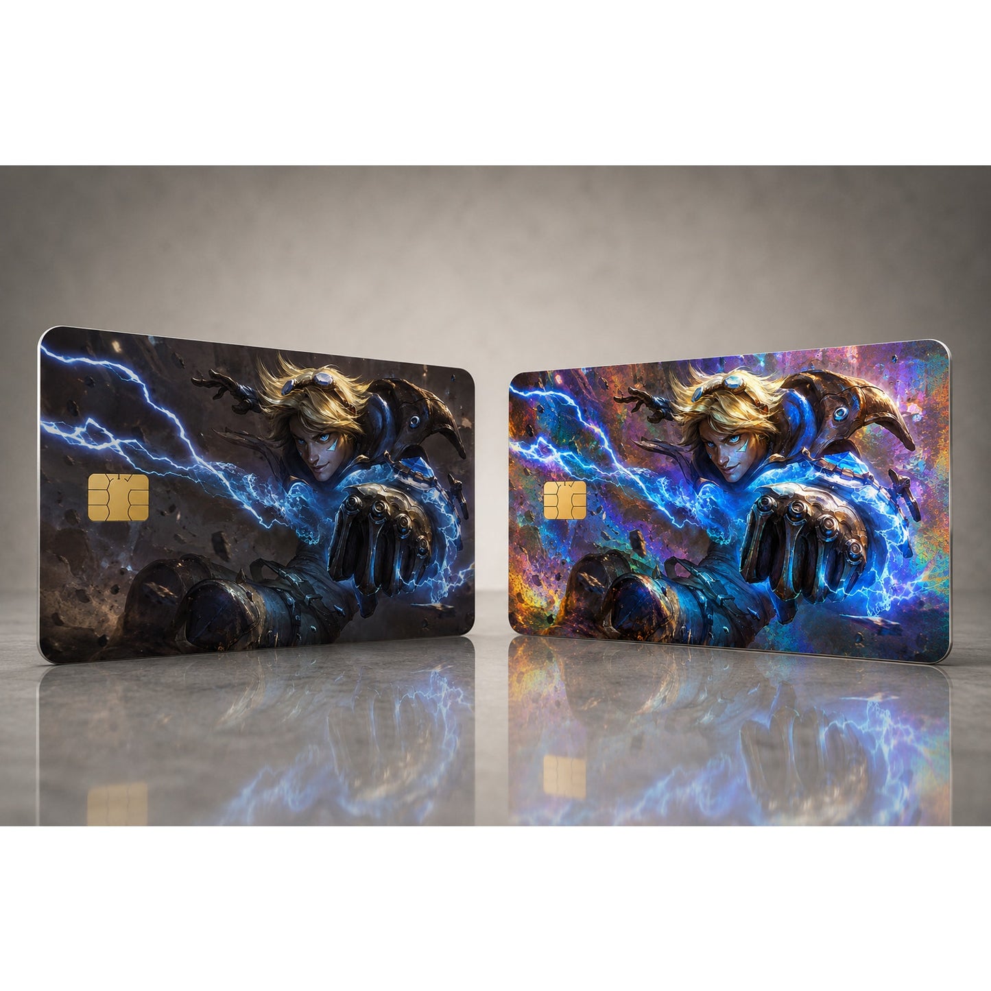 Ezreal Charging His Magic League of Legends Debit Card Credit Card Skin