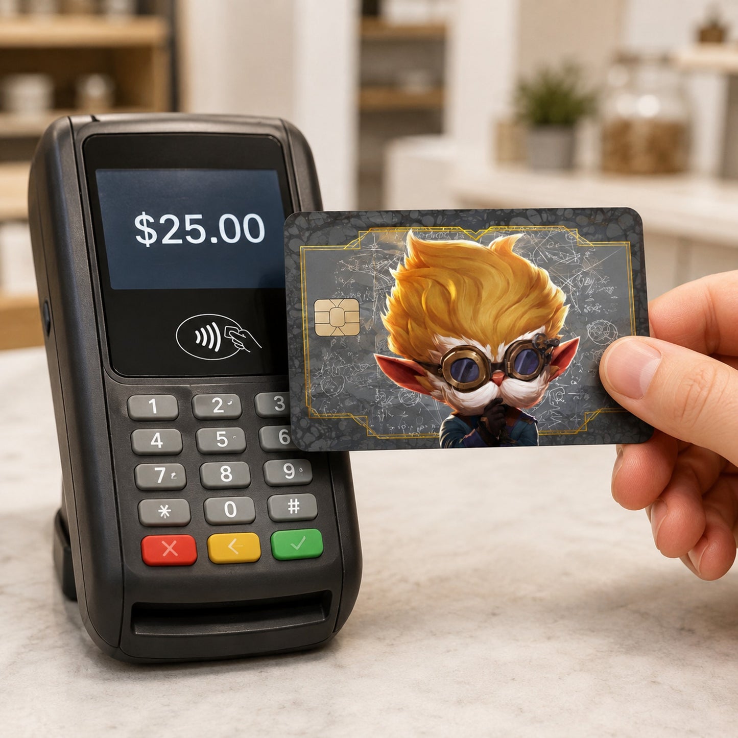 Heimerdinger's Blueprint of Progress League of Legends Credit Card Skin