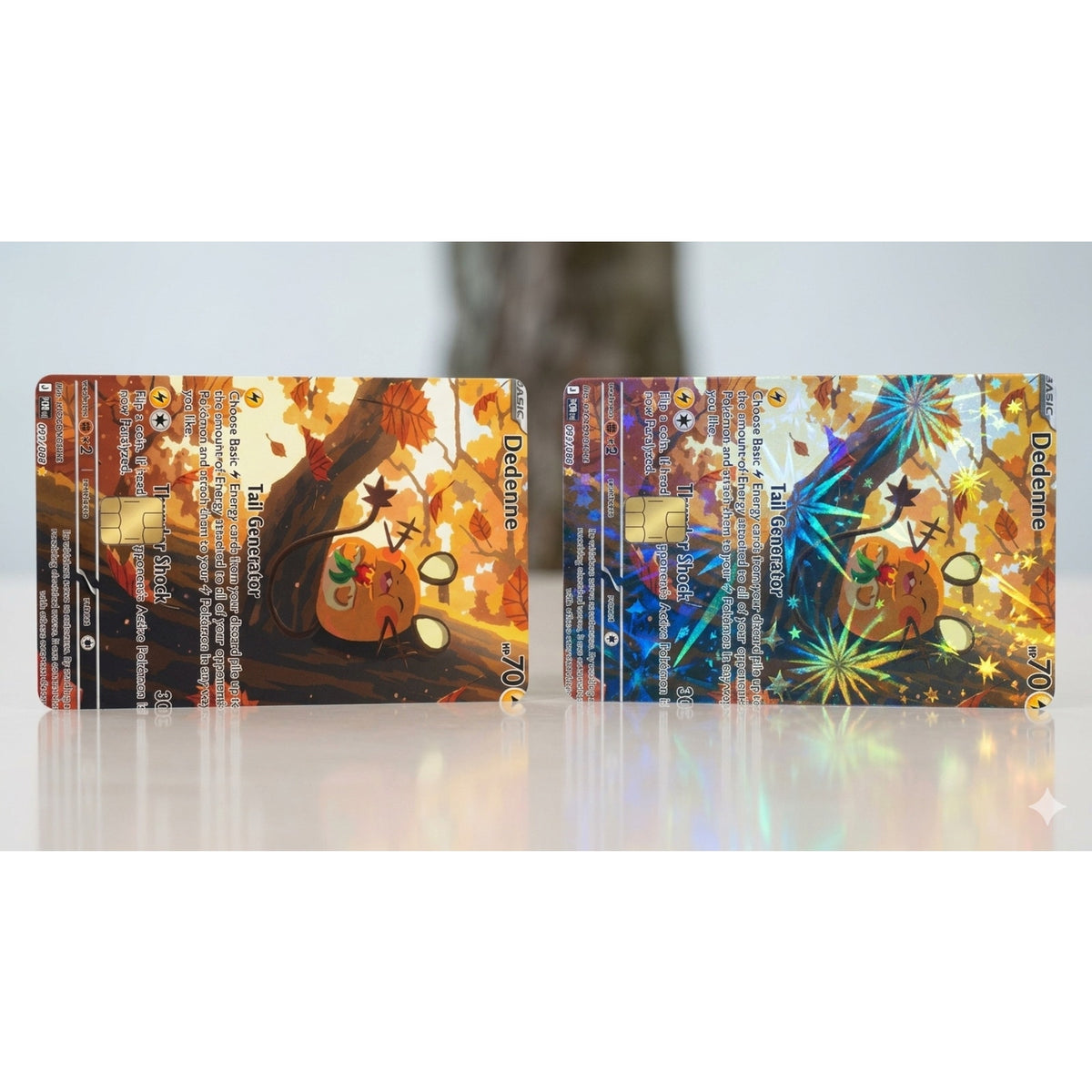 Basic Dedenne Autumn Pokémon TC Debit Card Credit Card Skin Vinyl Sticker