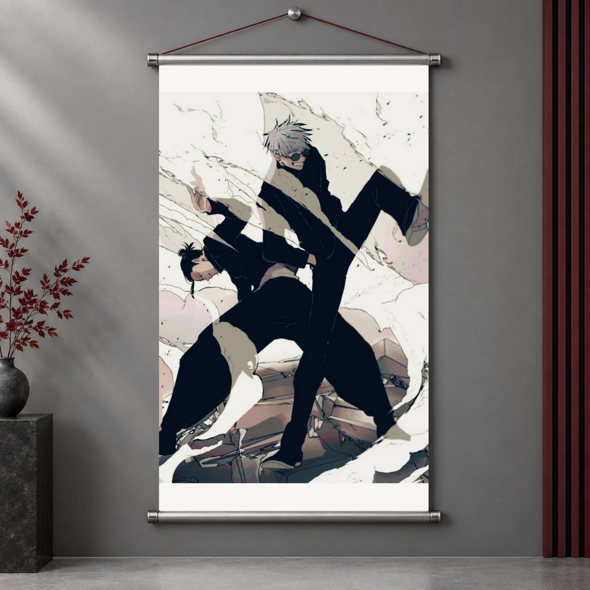 Gojo Geto Strongest Duo Jujutsu Kaisen Wall Scroll Room Home Decor