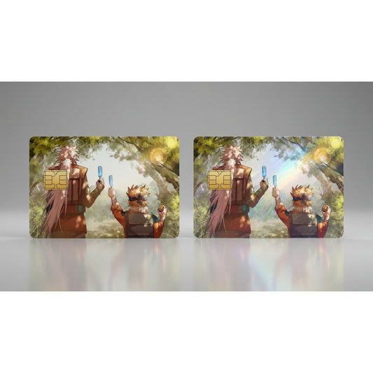 Jiraiya and Naruto Popsicle Treat Naruto Debit Card Credit Card Skin Sticker