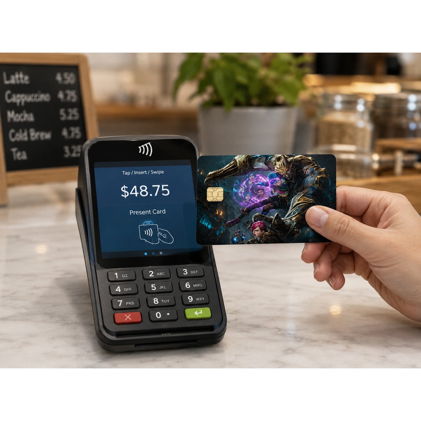 Jinx Haunting Memories Final Act League of Legends Debit Card Credit Card Skin