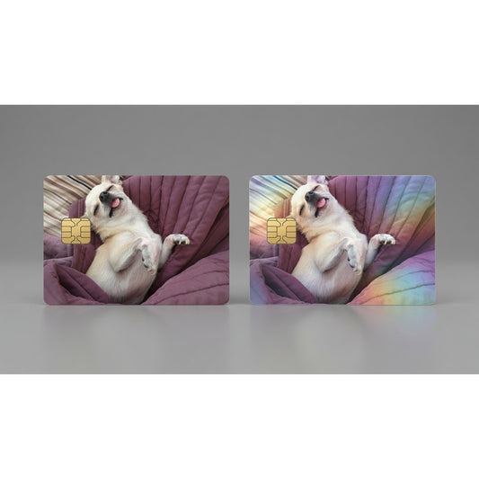 Sleeping Chihuahua Blep Debit Card Credit Card Skin Vinyl Sticker