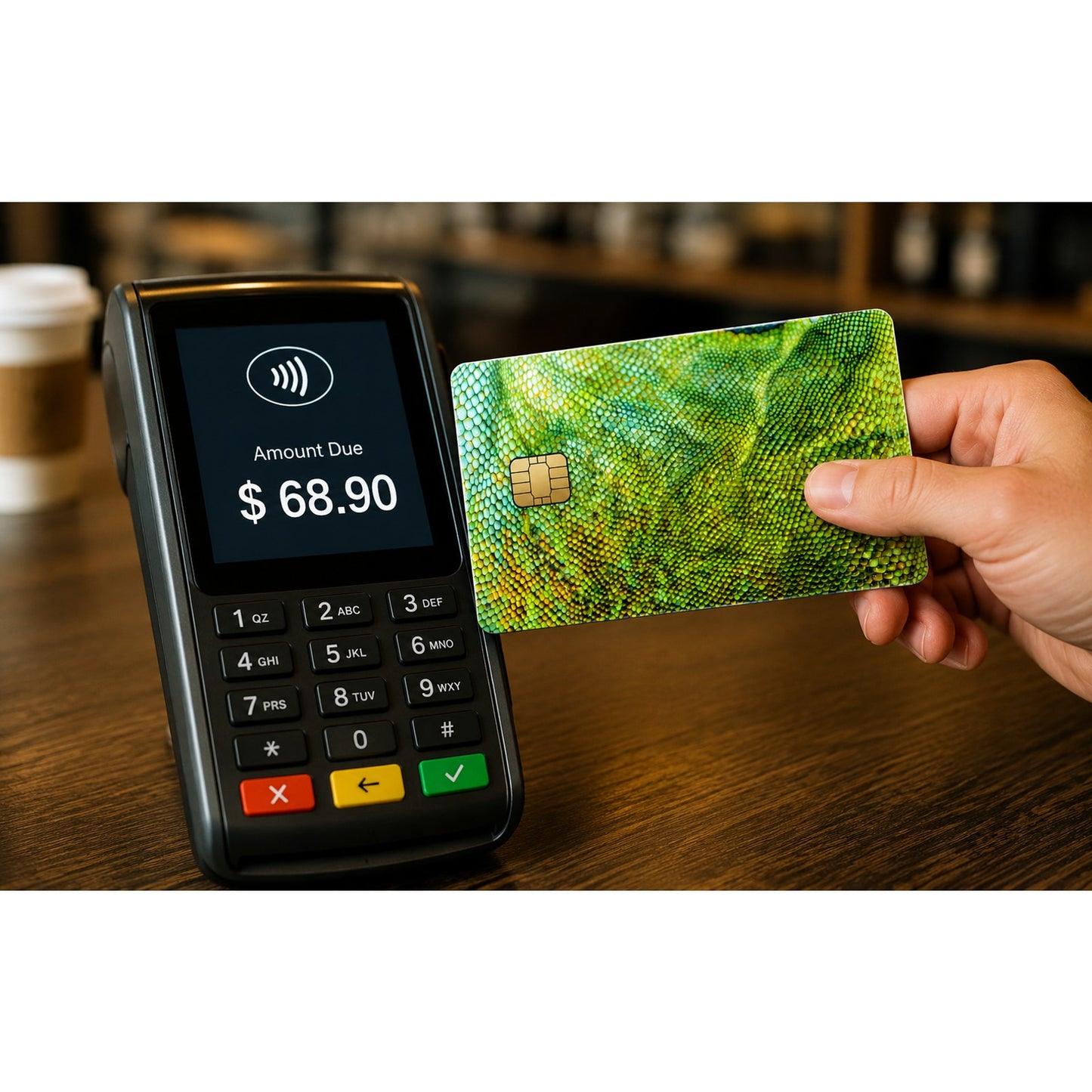 Iguana Skin Print Credit Card Skin Debit Card Vinyl Sticker Reptile Wrap 2D