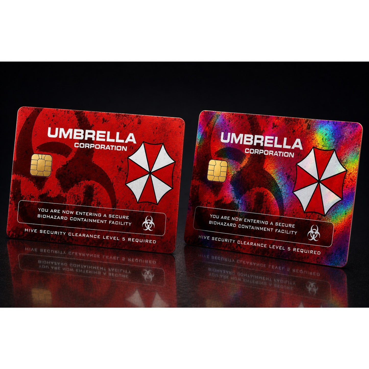 Evill Residents RED Umbrella Corp Credit Card Skin Cover SMART ATM Sticker Wrap