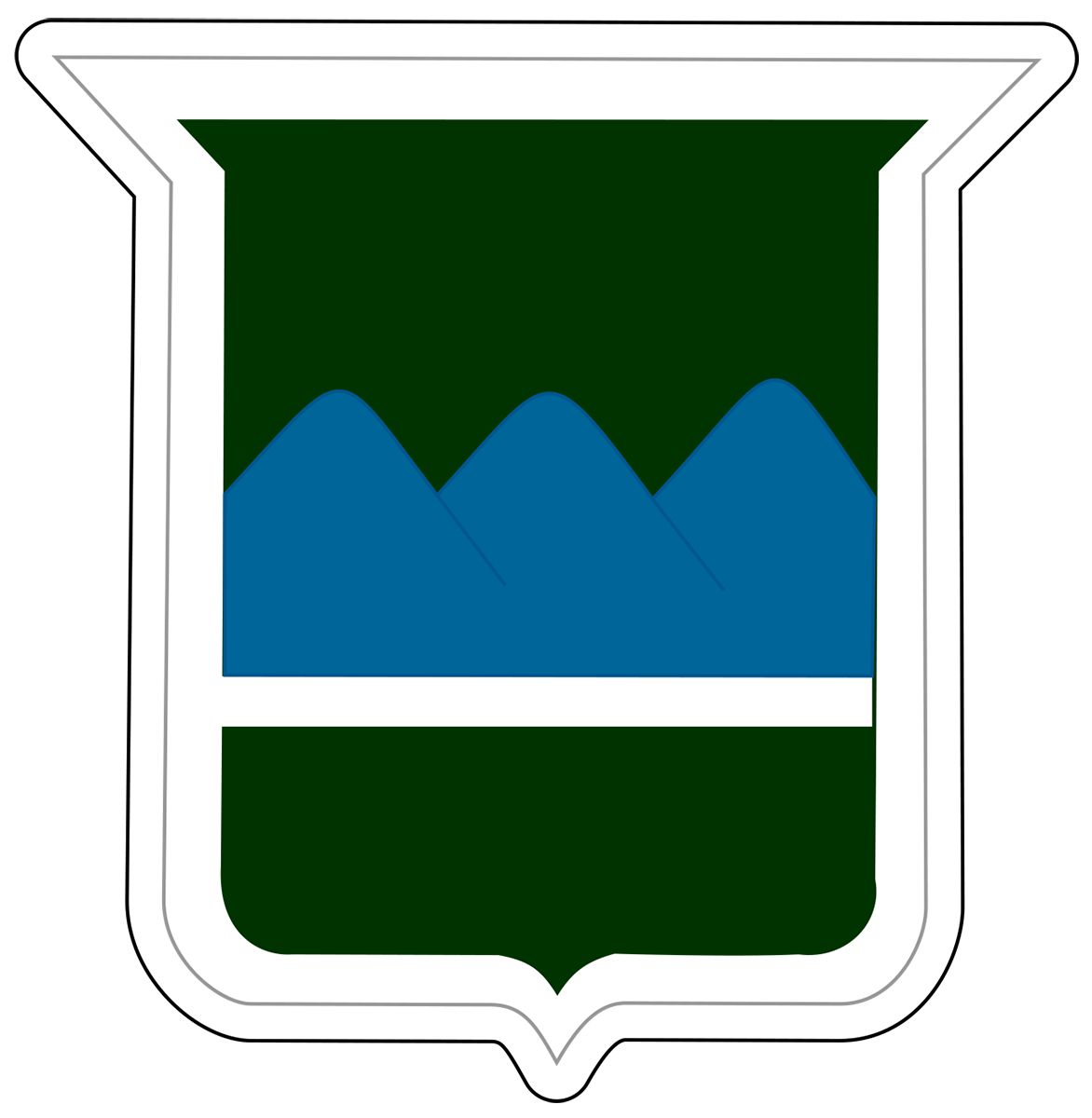Blue Ridge Rifles Patch 80th Infantry Division Blue Ridge Vinyl Decal for Collectors | DECALS ...