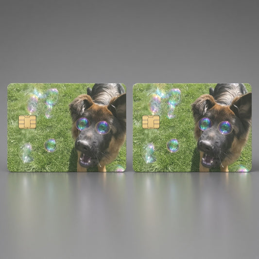 German Shepherd Credit Card Skin – Funny Bubble Vision